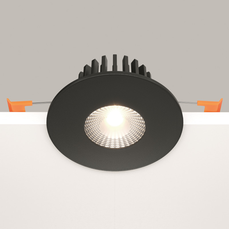 Светильник 9 см, 7W, 4000K, Maytoni Downlight Zen DL038-2-L7B4K, черный