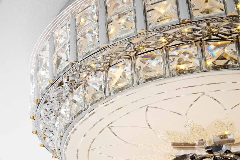 Светильник 40*40*16- см, *LED*72W, 2700-6500КK, LED4U 1160-400 CR, Хром