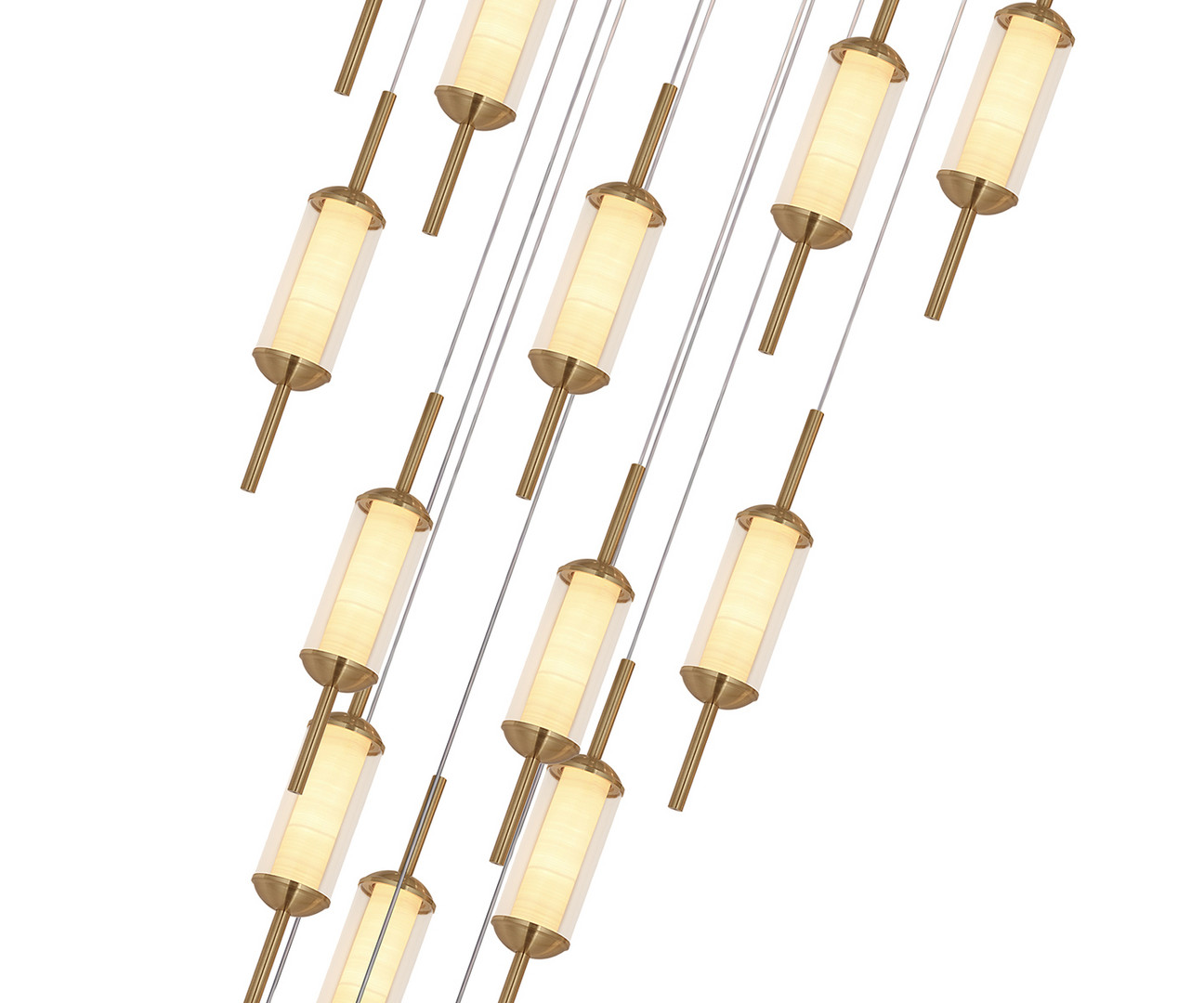 Светильник 50 см, 150W, 3000K, Kink Light 07525-15A,36, латунь