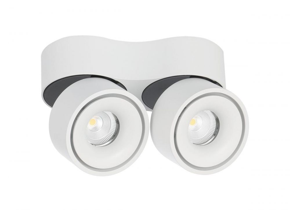 Светильник светодиодный белый 2*9W, DL18617/02WW-R White DIM диммируемый