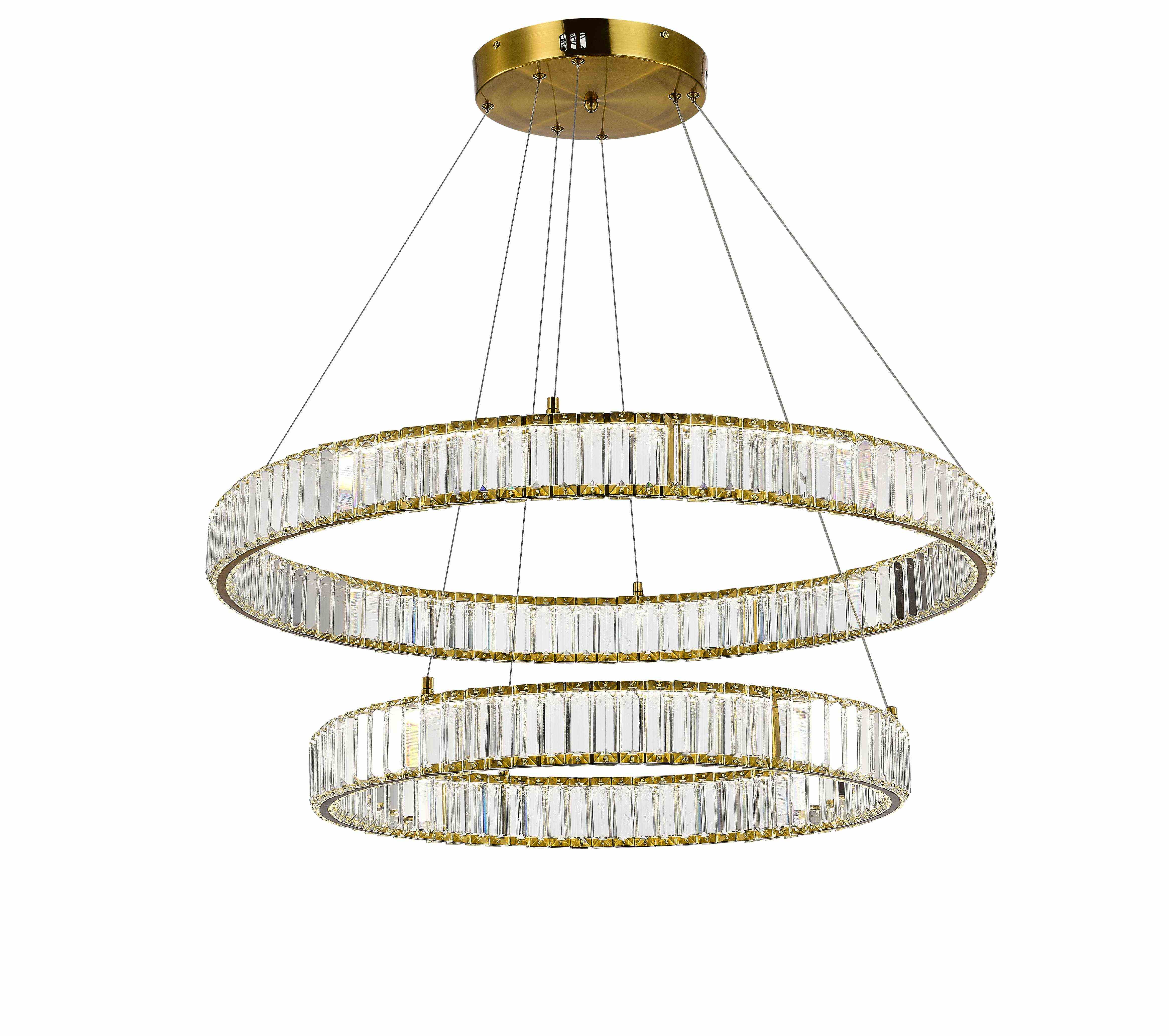 Люстра 600*800*1200, LED, 80W 4000K NewRgy LED D2107-DW-6+8 BRASS, Бронза