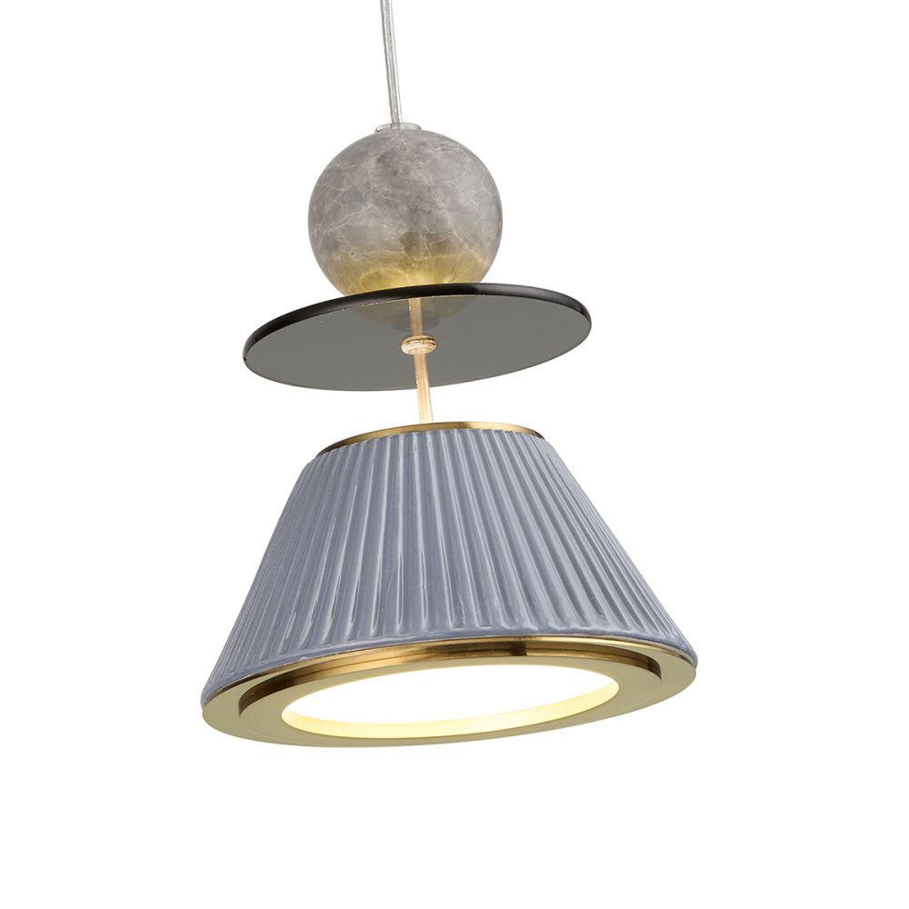 Светильник 15 см, 10W, 3000K,  Odeon Light 5475/10LG, латунь-мрамор