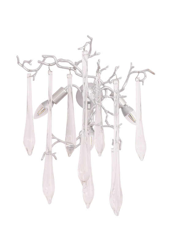 Бра Crystal Lux REINA AP3 SILVER PATINA Серебро