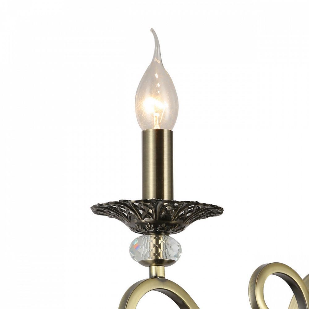 Бра F-Promo Ringed 2851-1W, D295*W105*H315, античной бронзы, хрусталь высшего качества