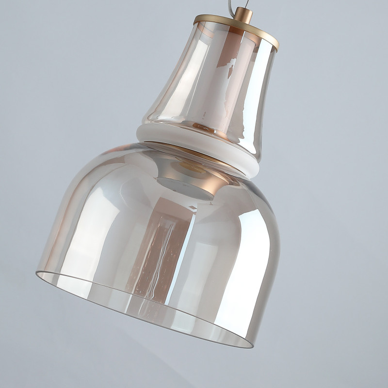 Подвесной светильник 26*180 см, LED, 6W, 4000К, Favourite GAUDI 4242-1P латунный