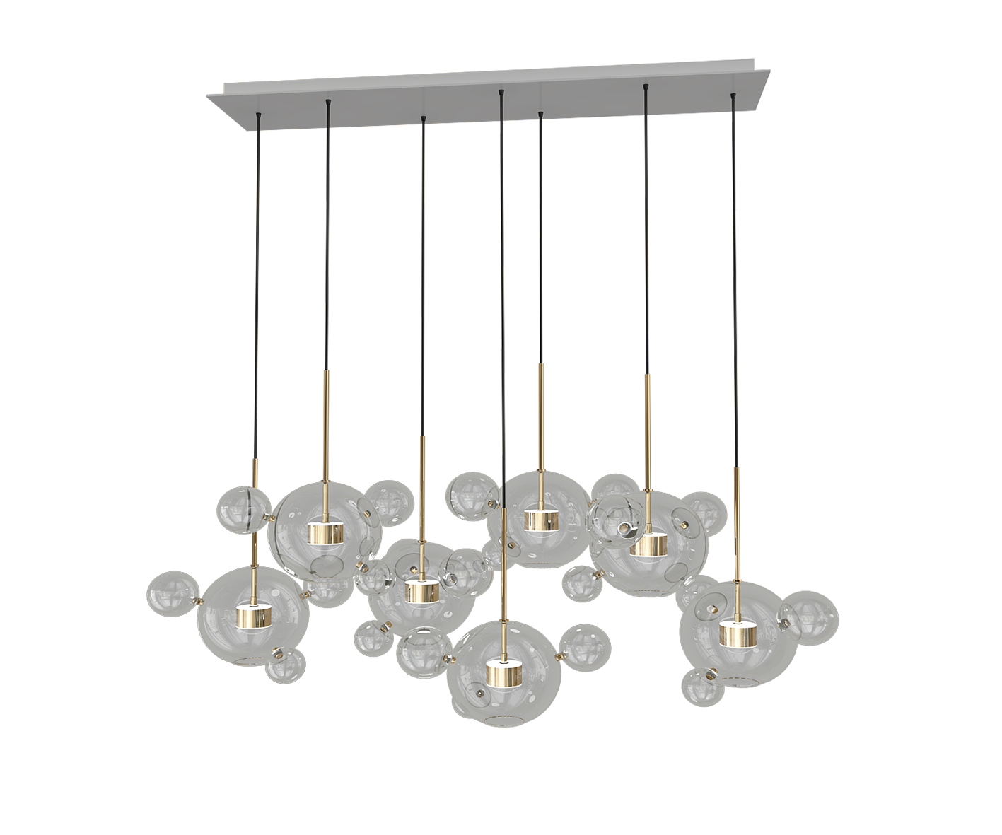 Подвесной светодиодный светильник Kink Light Галла 07545-4(7AS),21, 70W LED, 3000K, белый-бронза