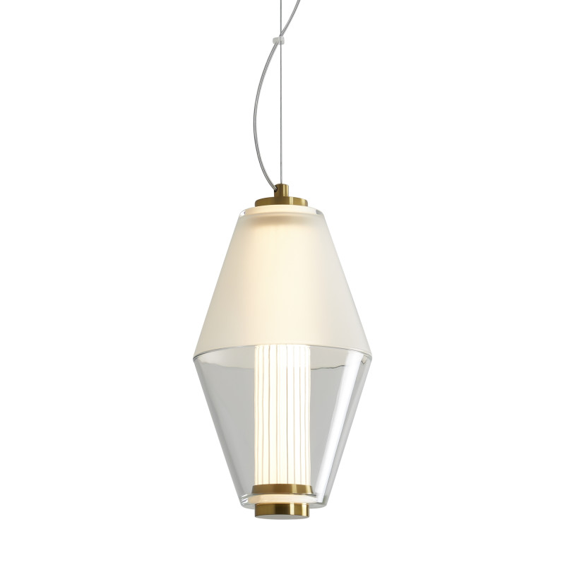 Светильник 17 см, 8W, 3000K, Freya Plum FR6137PL-L6BT, латунь