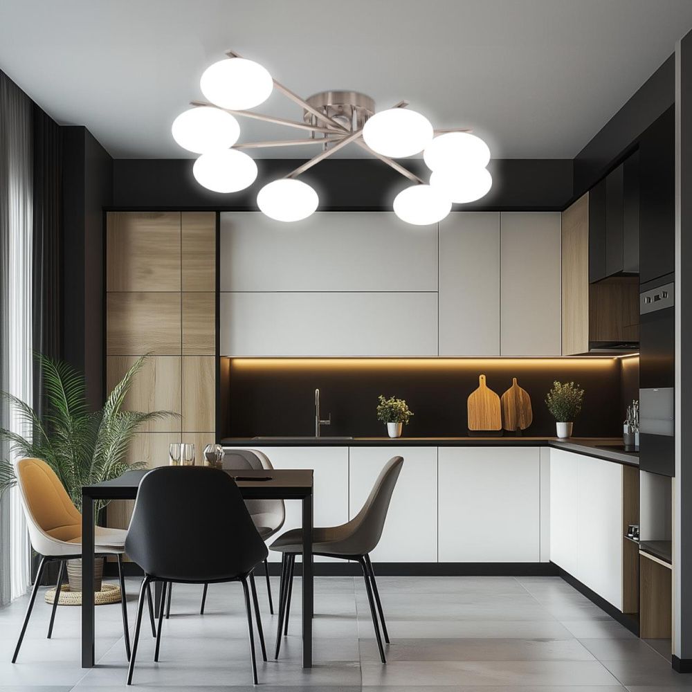 Светильник 110 см, 96W, 3000-5500K, Citilux ATMAN SMART CL226A181 LED RGB, матовый хром