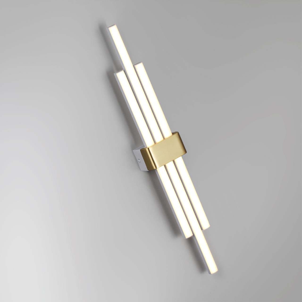 Бра 5,7*10*60 см, LED 18W*3000 К, Lumion Tove золотой, белый, 5685/18WL