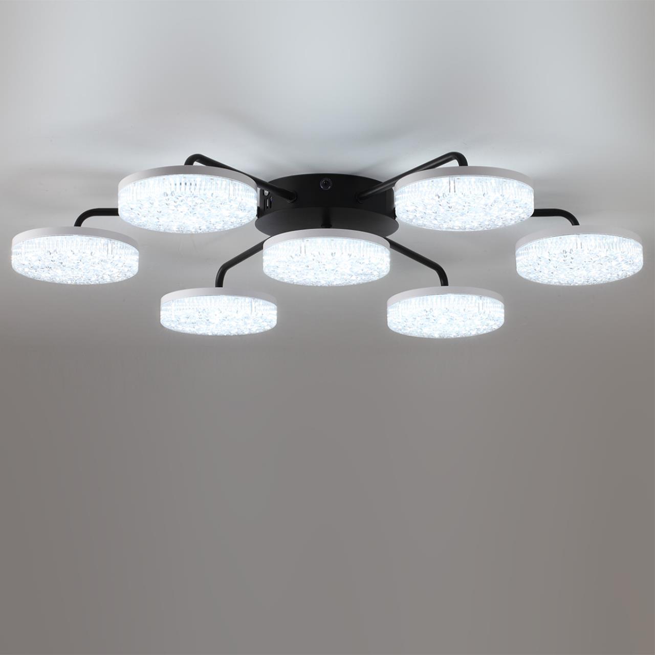 Люстра потолочная 74*9,5 см, 1 LED 90W 3000-4000-6000K Lumion Didana 8236/7CL черный