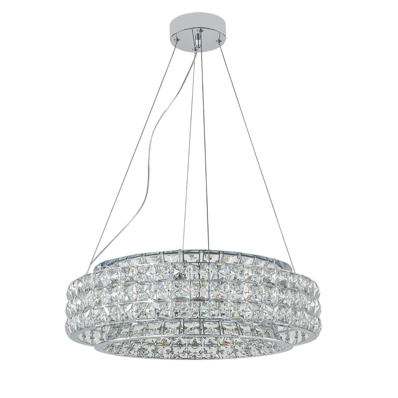 Подвесная люстра 50 см, 103W, 3000-6000K, Indigo Valore 12044/A/1P Chrome V000100L, хром, 12044/A/1P Chrome
