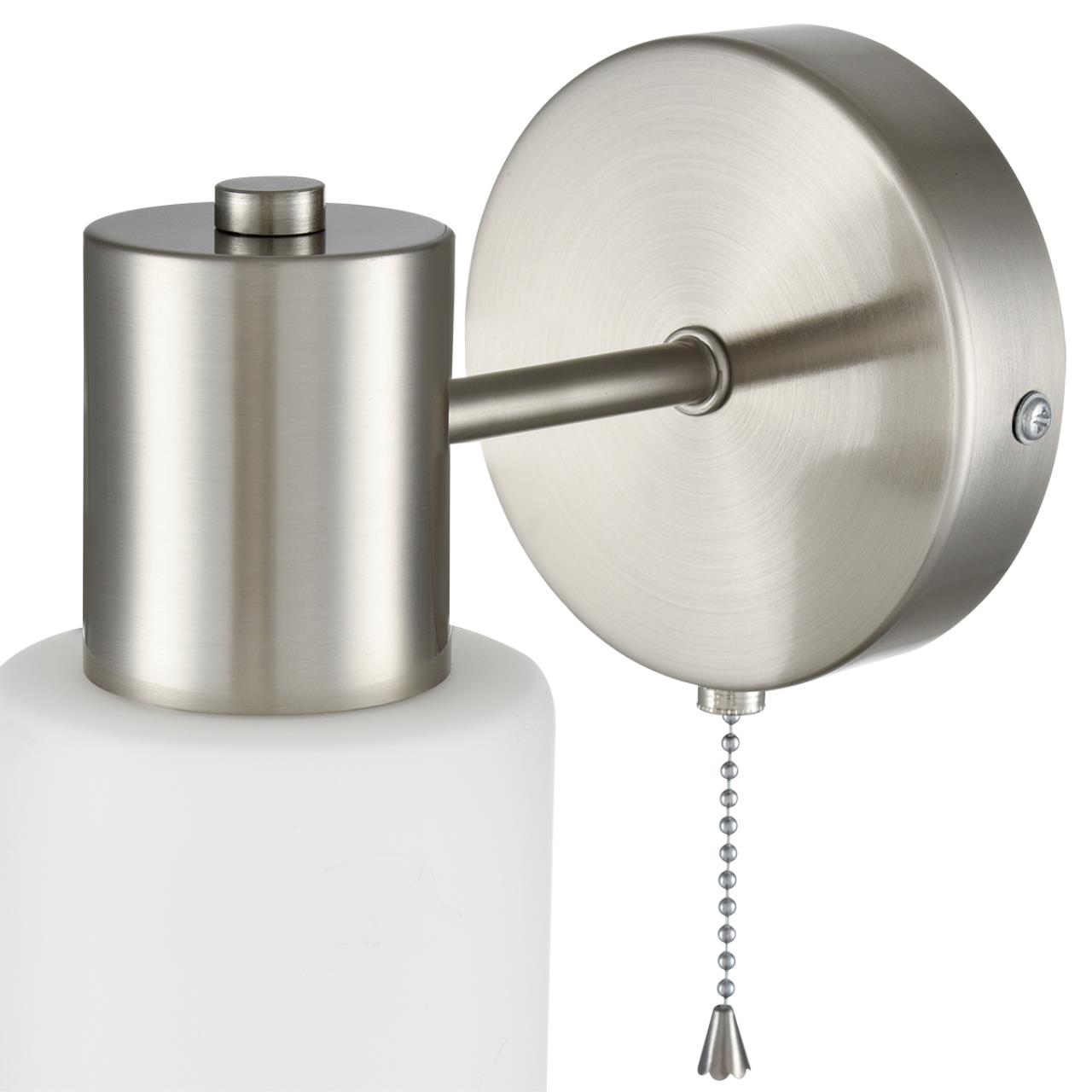 Бра 15*19,5 см, 1*E14 Lumion MAVE 8099/1W никель, белый