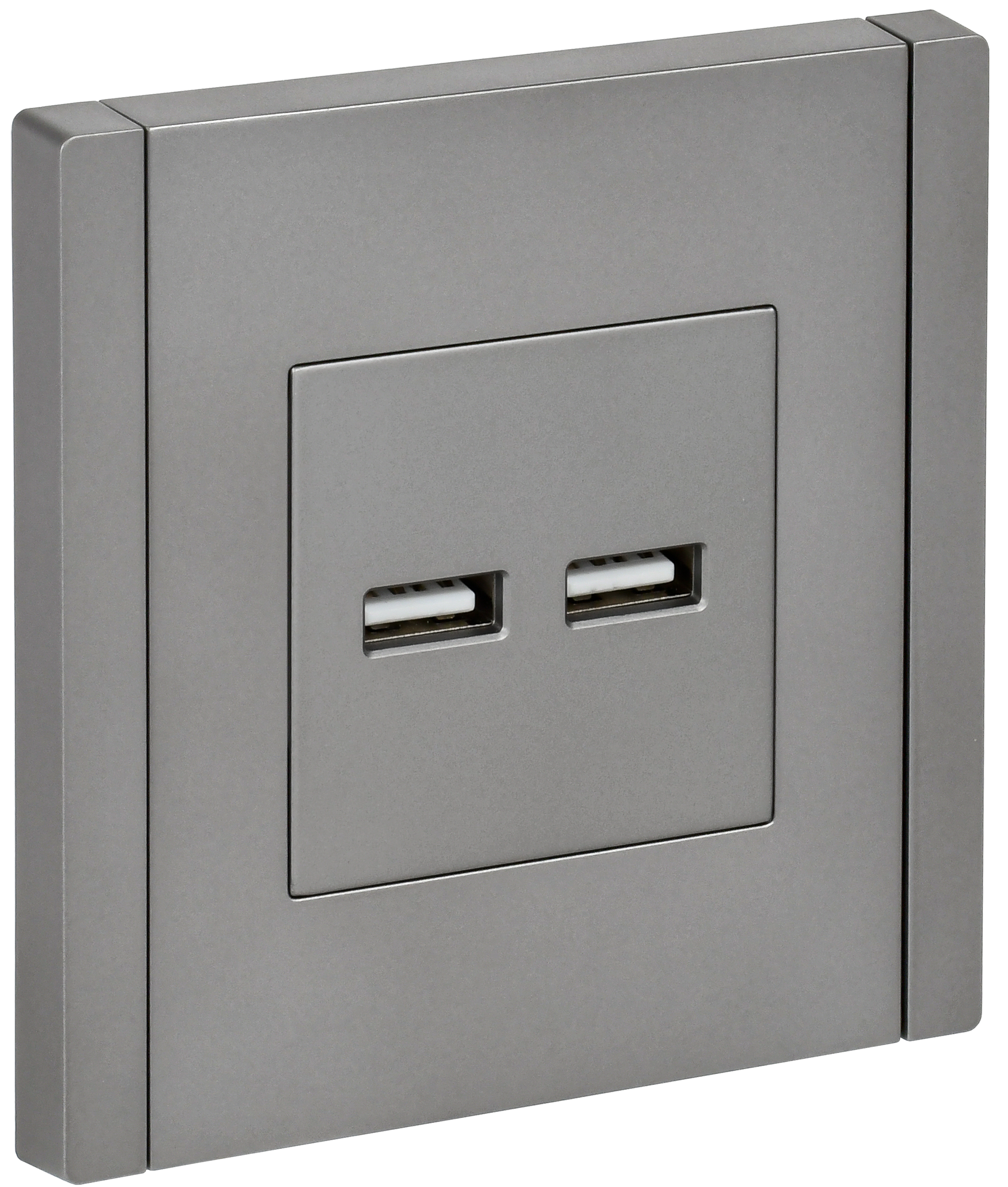 Розетка USB A+A 3,1А FP549 стальной IEK FORTE&PIANO, FP-U21-D31-K46
