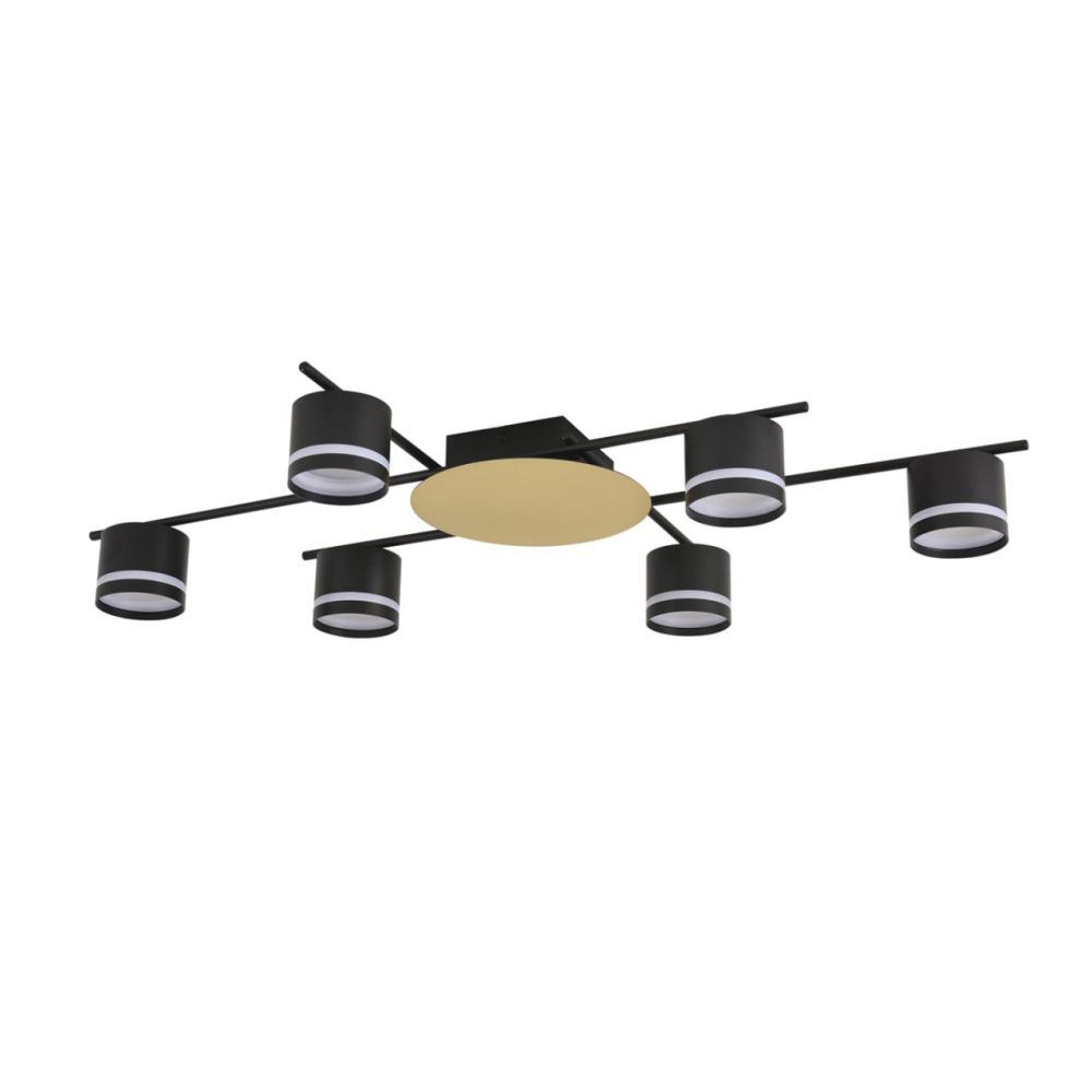 Светильник подвесной 87*57*12-12 см, 6*GX53 LED*7W, Lumion Benua LUM8304/6C, черный; золотой