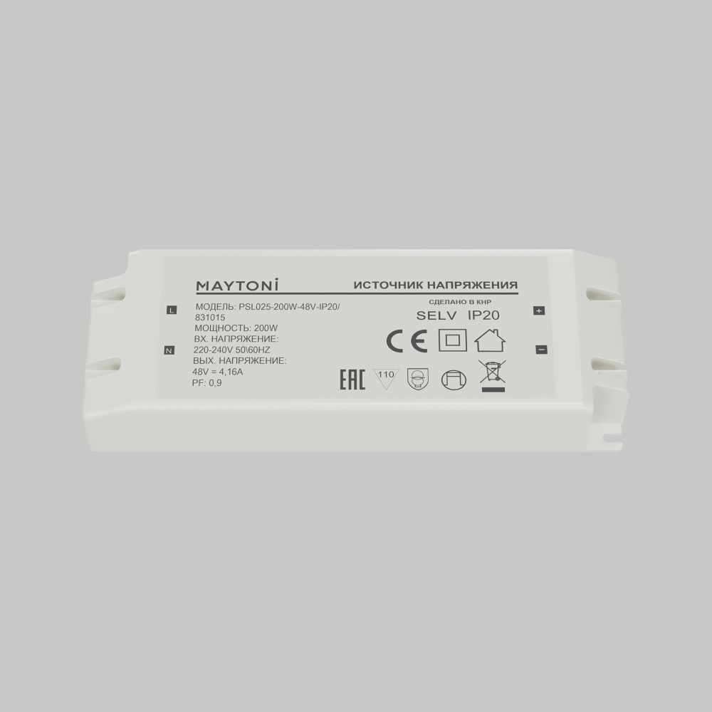 Источник напряжения PSL025 48V 200W IP20 831015 Maytoni Led Strip  Белый