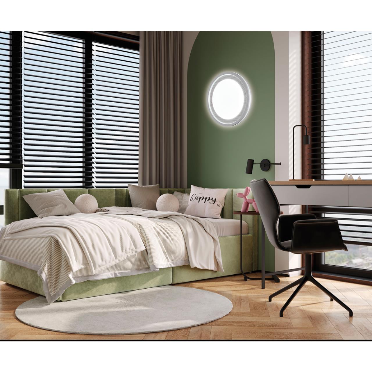 Светильник *48*6,3 см, LED 1*70W, 3000-6000 К, Sonex Mavi Wood 7681/EL, белый/светло-серый под дерево