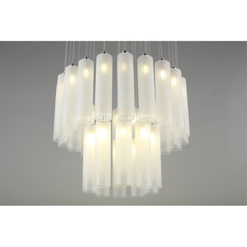 Подвесная люстра 60*60-110 см, 30*G9, 3W, Aployt Francesca APL.859.06.30, хром