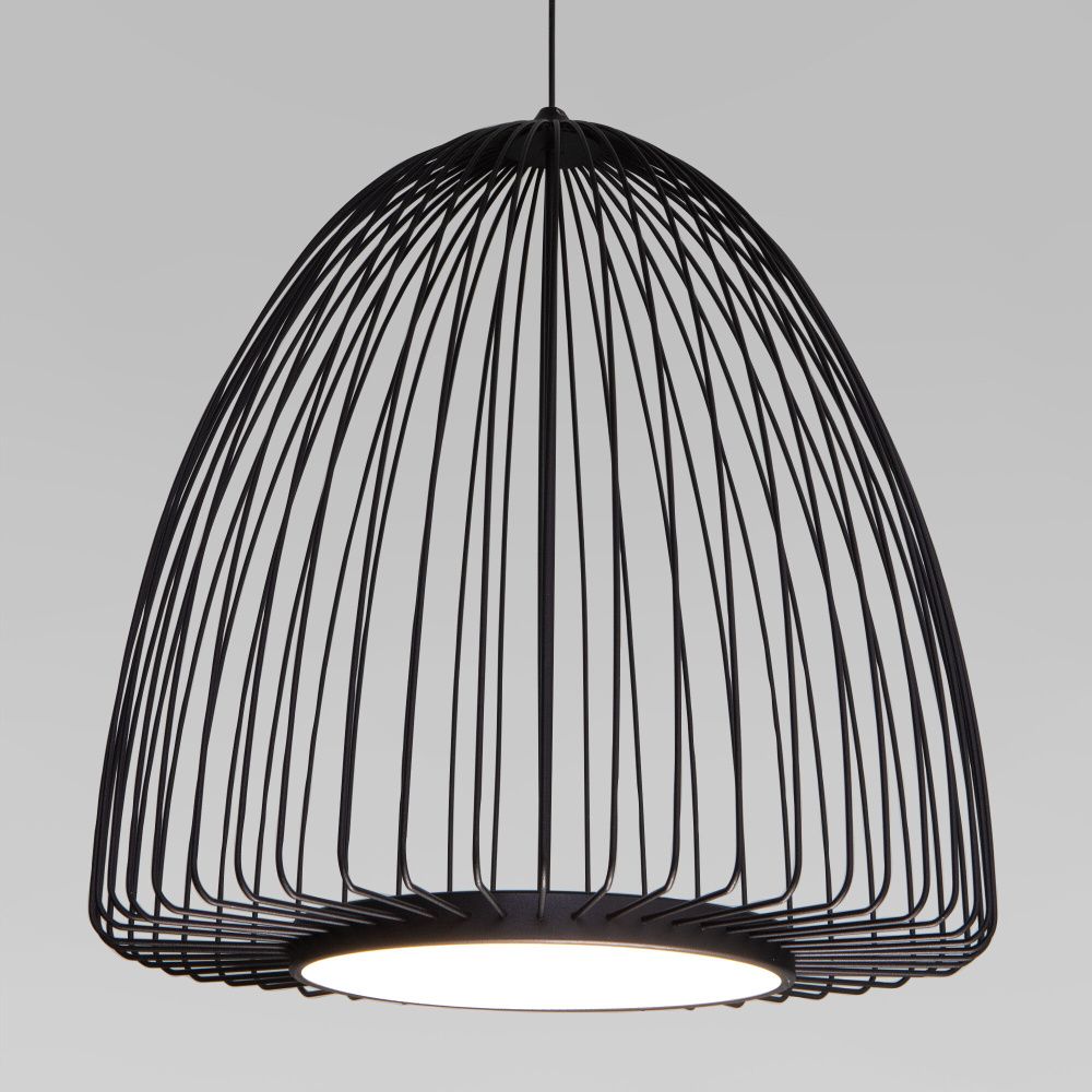 Подвесной светильник 45*45*60-160 см, LED*39W, 4000K, Eurosvet Comodita 40010/1 LED, черный, a069296