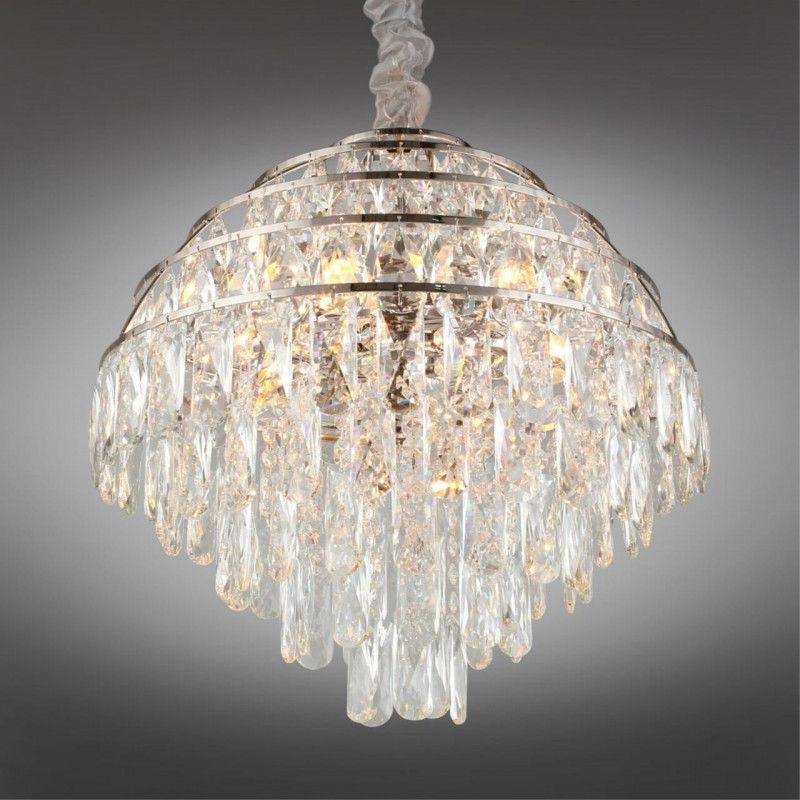 Каскадная люстра 45*75-150 см, 6*E14, 40W, Aployt Wanda APL.735.03.06, хром