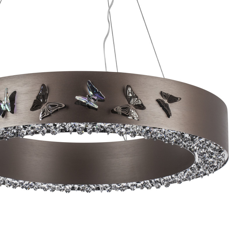 Подвесная люстра 60*150 см, LED, 66W, 3000K Lightstar Faraone 701161, бронзовый