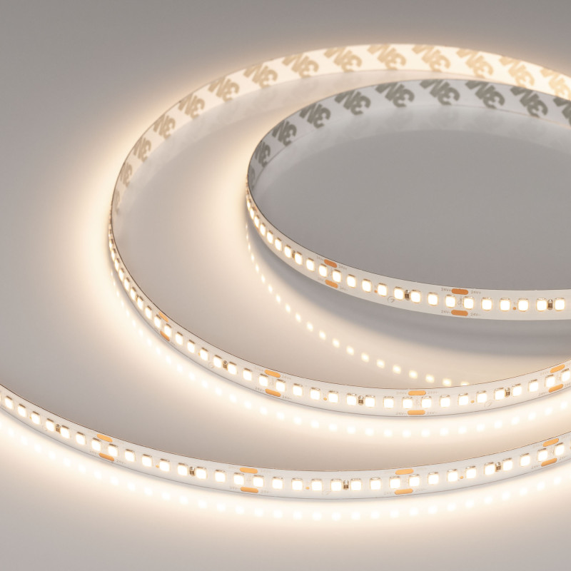Лента RT-A192-10mm 24V Warm3500 (17.6 W/m, IP20, 2835, 5m) (Arlight, высок.эфф.150 лм/Вт) 038774. Цена указана за 5 метров. Продается кратно 5 метрам.