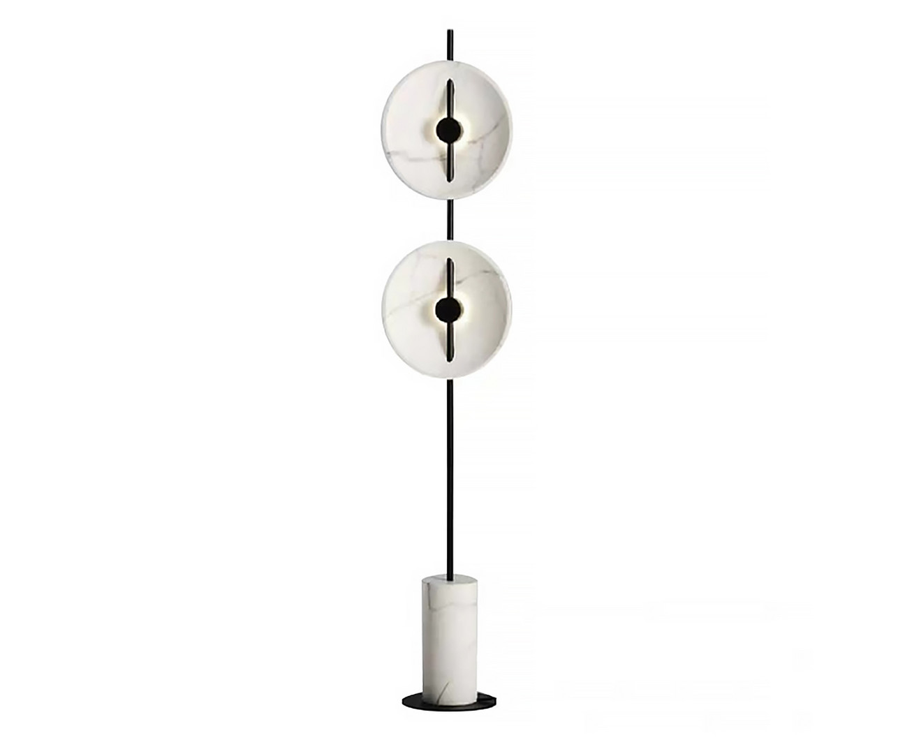 Торшер 70 см, 12W, 3000K, Kink Light 08451-2F,19(01), черный-мрамор