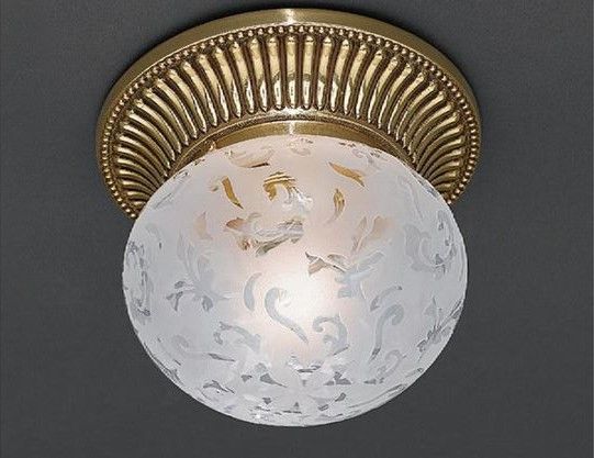 Потолочный светильник диаметр 16 см Reccagni Angelo PL 7801/1 Золото