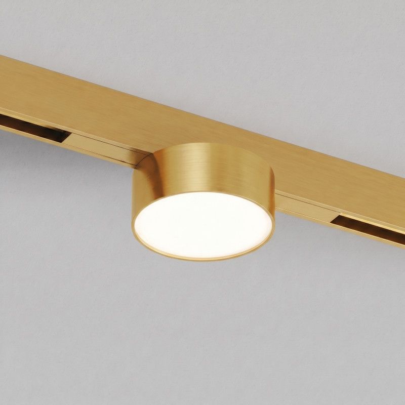 Светильник на шине 16*7,4*5,4 см, *LED*6W, 3000K, Denkirs SHINE PRIME FLOW 3000К | ШАЙН ПРАЙМ ФЛОУ 3000К DK4761-SB, сатинированная латунь