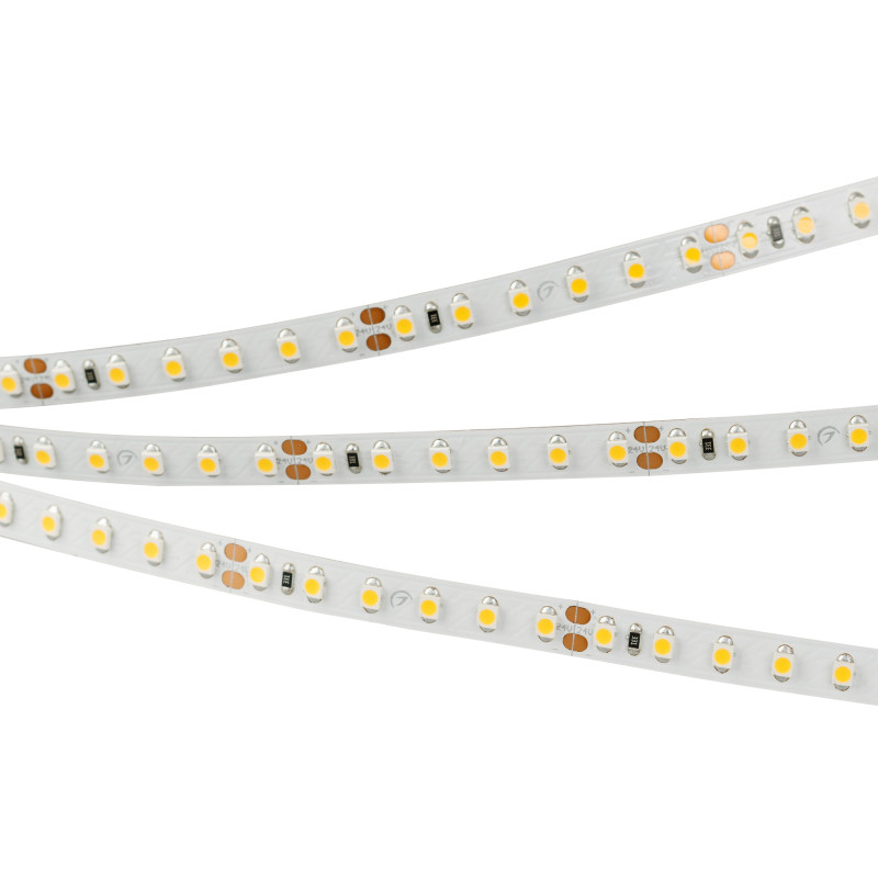 Светодиодная лента RT 2-5000 24V Warm2400 2x (3528, 600 LED, LUX) (Arlight, 9.6 Вт/м, IP20) 018090(B)