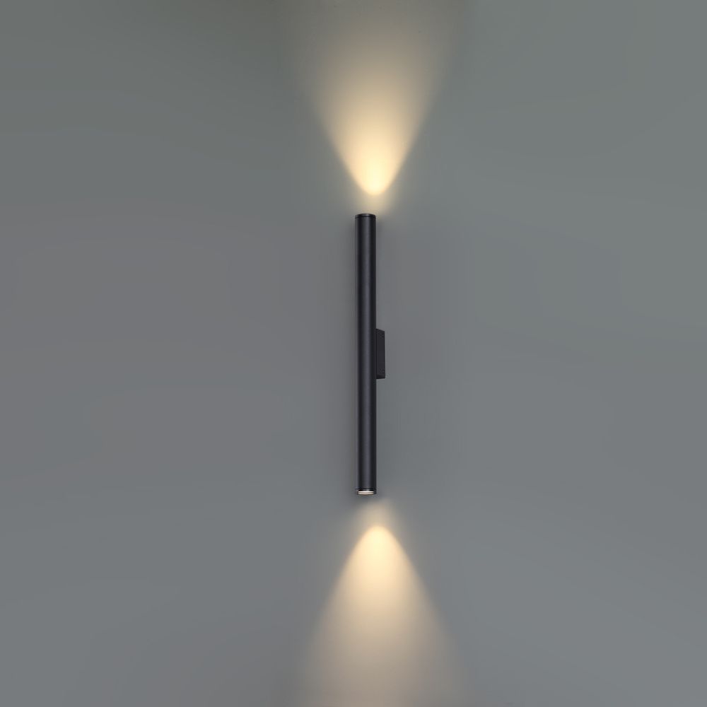 Уличный настенный светильник 60 см, 10W, 3000K, Odeon Light 7105/10WL, черный