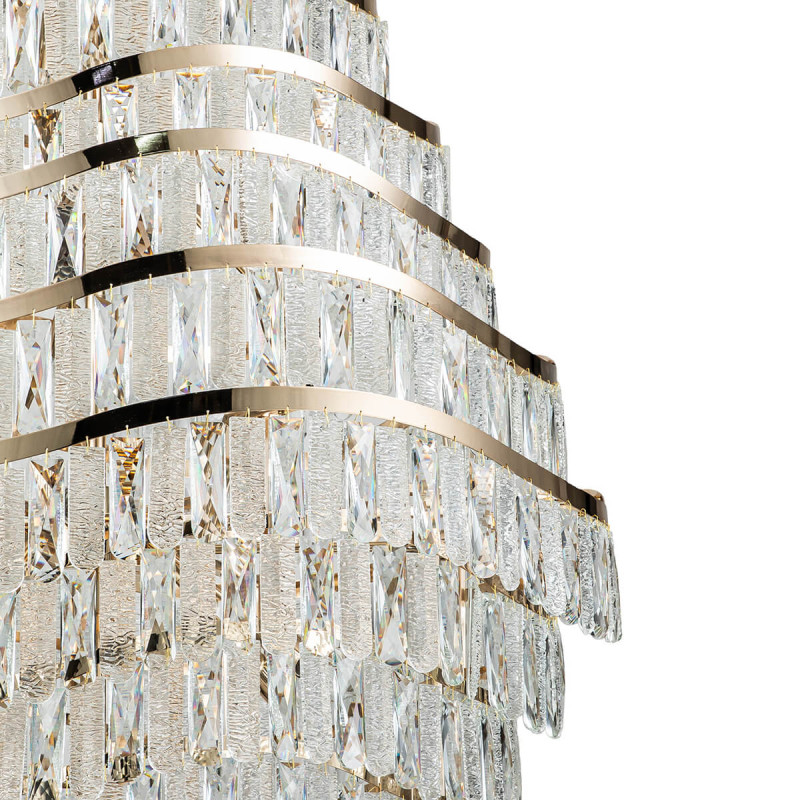 Подвесной светильник 1000*1000*1890/3050 мм, 22*E14 золото Indigo Ambra V000396