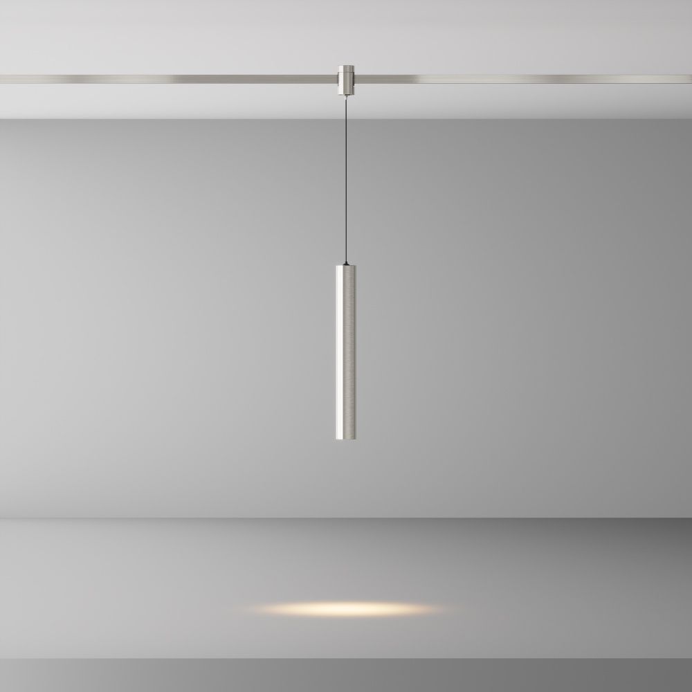 Трековый светильник  TR155-1-5W3K-PT *3,5*-30 см, *LED*5W, K, Maytoni technical FLARITY TR155-1-5W3K-PT, Платина
