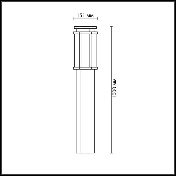 Уличный светильник Odeon Light Gino 4048/1F темно-серый/белый