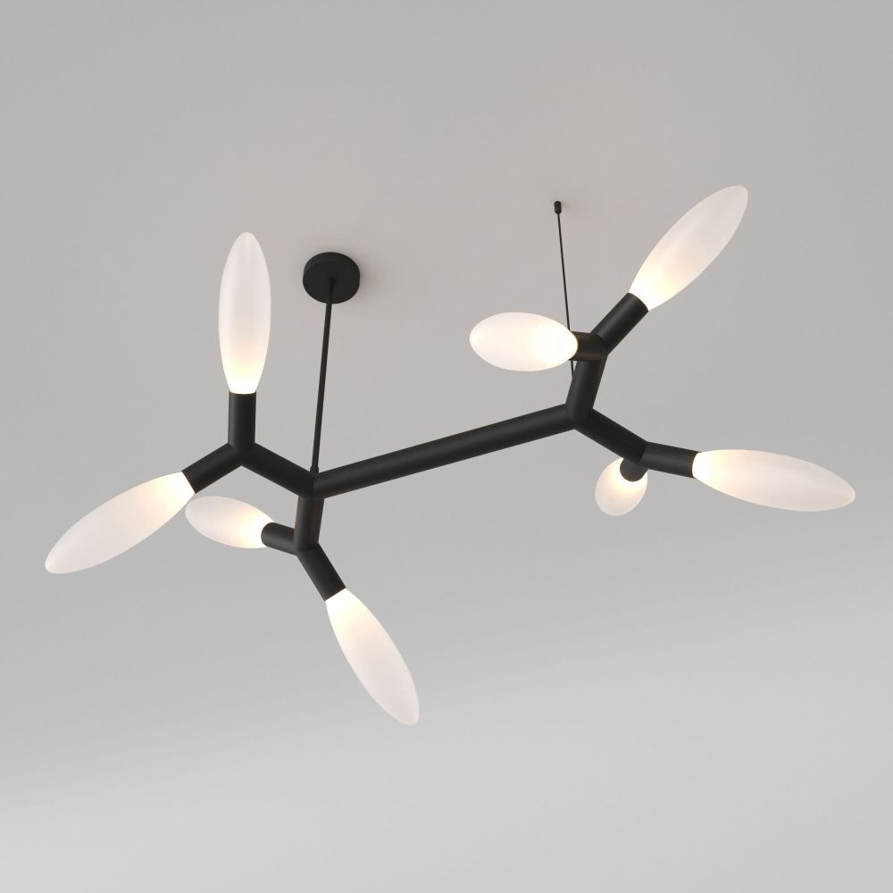 Светильник 120*78*32-52 см, 8*G9*20W, Eurosvet Covalent 30180, черный, a069156