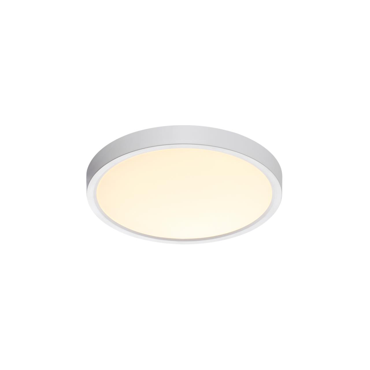 Cветильник 23*2,5 см, LED 18W, 3000/4000 К, IP40, белый, пластик Sonex Alfa White, 7659/18L