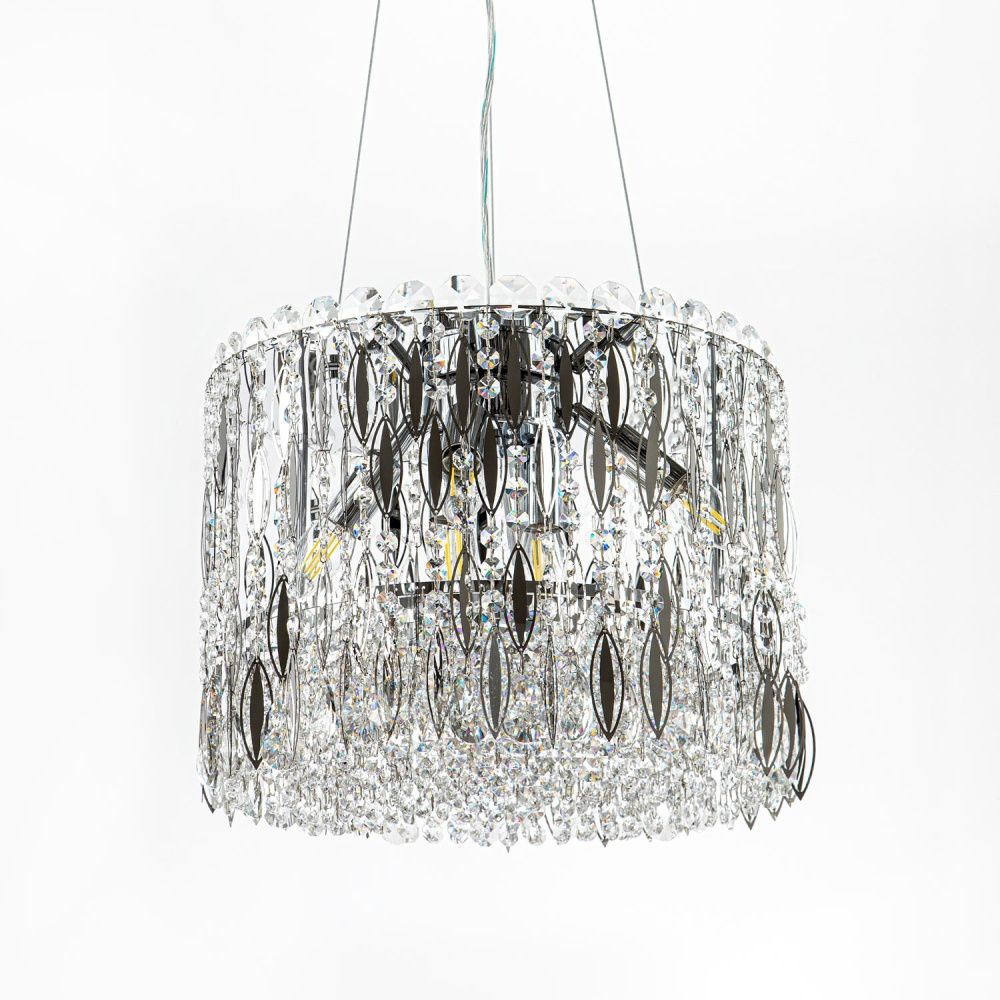 Подвесная люстра 40*40*125 см, Е14 6x40W, Хром MODELUX ML.315.6 CR