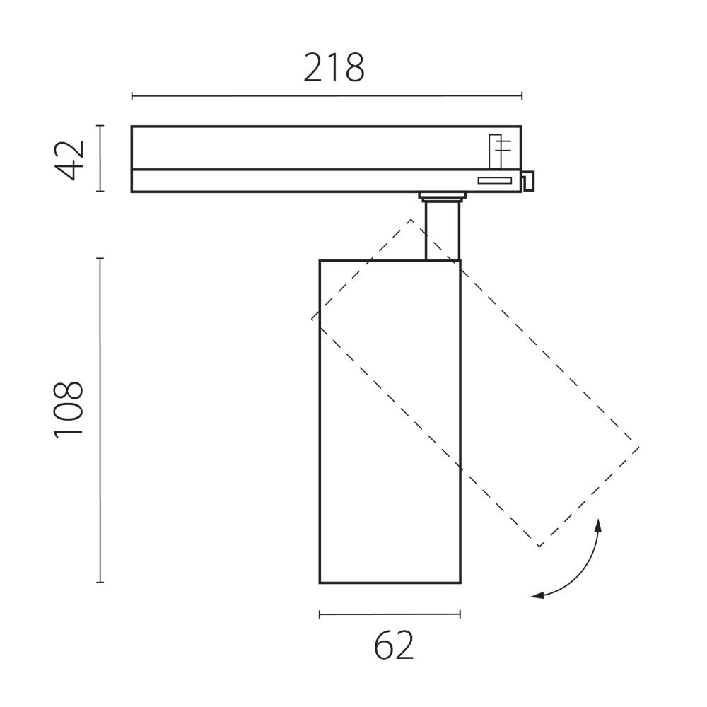 Светильник Quattro TRIAC *6,2*10,8 см, *15W, 3000K, Lightstar Alta Base A5136TRIAC, Белый