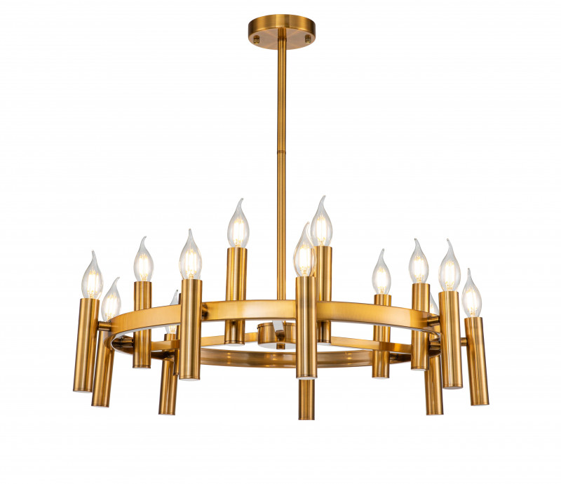 Люстра на штанге 70*70*30/95 см, 15*E14 60W Бронза Stilfort Leonardo 2156/05/15P