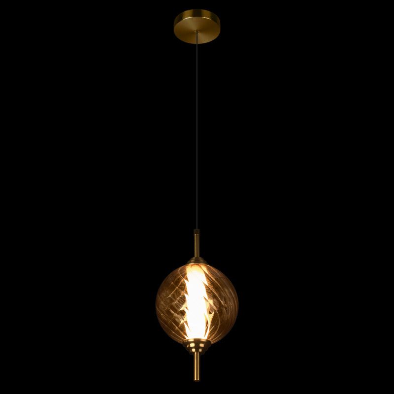 Подвесной светильник *15*-27,5 см, 1*LED*30W, 4000K, LOFT IT Helix 10421/B Amber, бронзовый