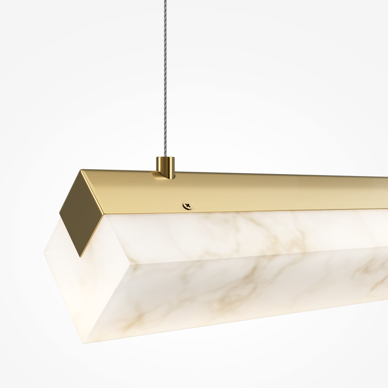 Подвесной светильник 100*8,5*316,2 см, LED, 35W, 3000К, Maytoni Petra MOD250PL-L36BS3K латунный