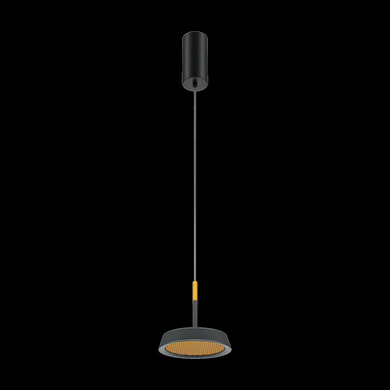 Подвесной светильник 15,3*327 см, LED, 12W, 3000К, Maytoni El MOD041PL-L15GB3K черный