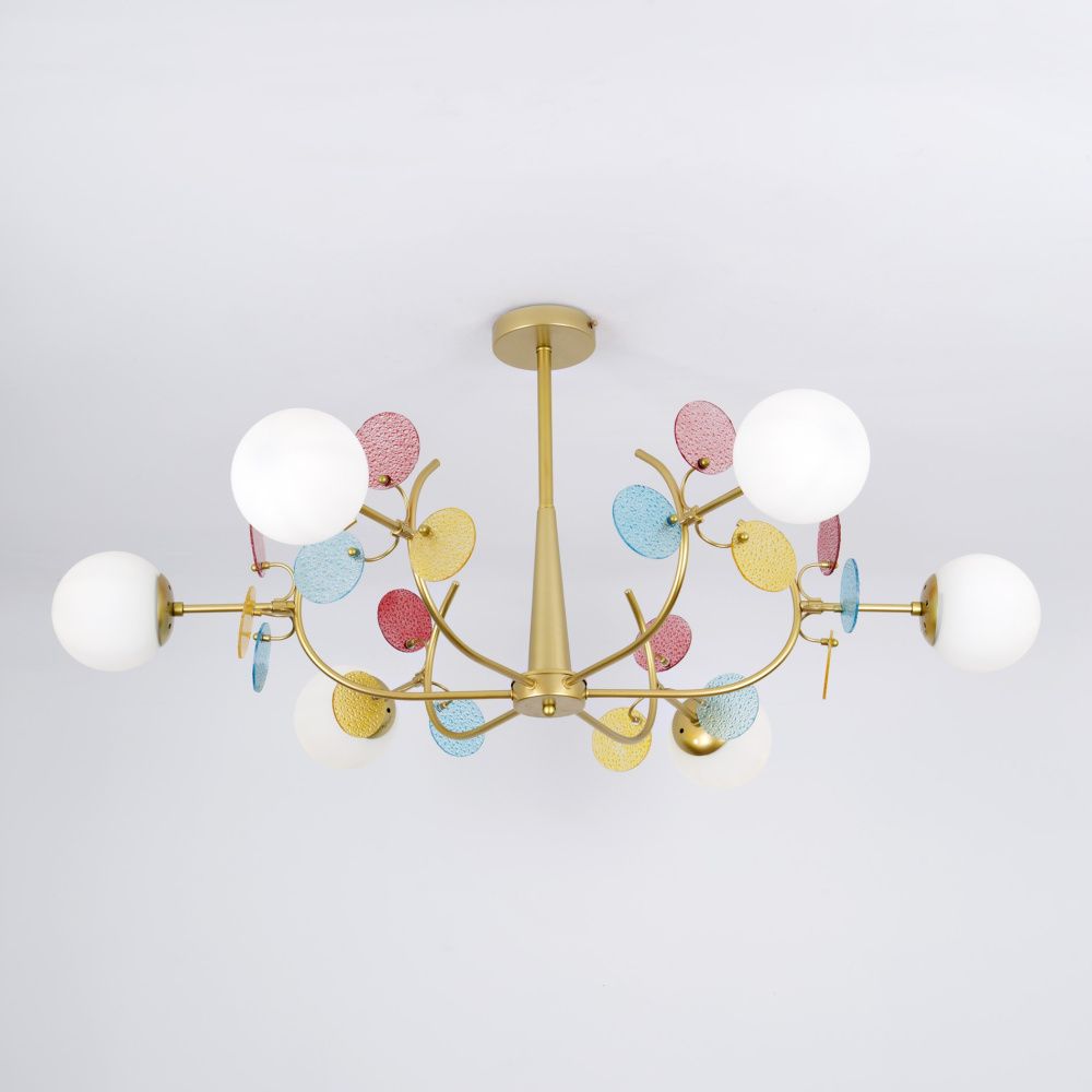 Светильник 110*110*50 см, Е 27 6x60W, Золото, Латунь MODEMODERN MD.1284.6