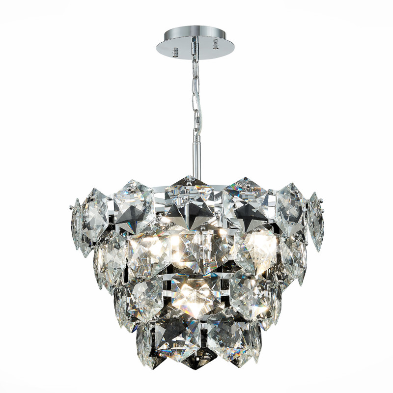 Люстра подвесная 46 см, 240W, ST LUCE VITERBO SL1631.103.06 Хром