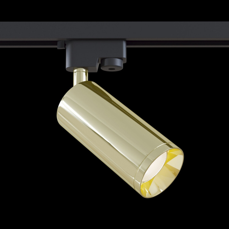 Трековый светильник Maytoni Track TR004-1-GU10-G, золото, GU10, 50W