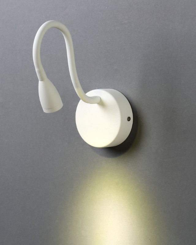 Бра 9 см, 1*3W, 3000K, Crystal Lux CLT 212W WH Белый