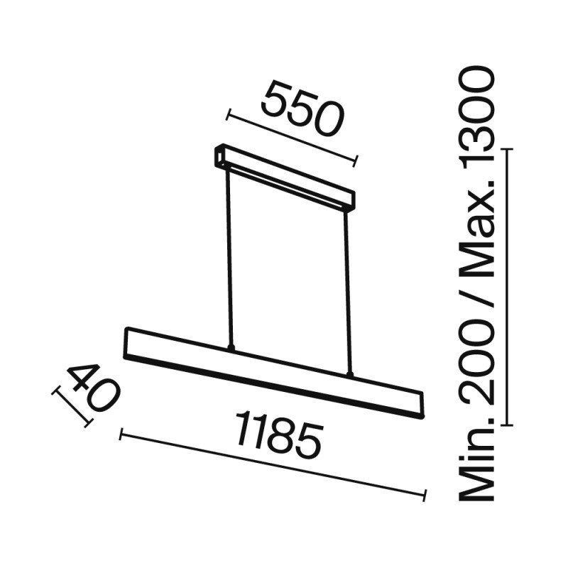 Светильник LED 120 см, 30W, 4000K Maytoni Step P010PL-L30W4K, белый