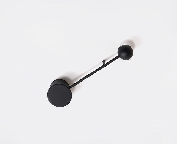 Настенный светильник 40 см, 4W, 3000K, Italline IT03-1434 black, черный