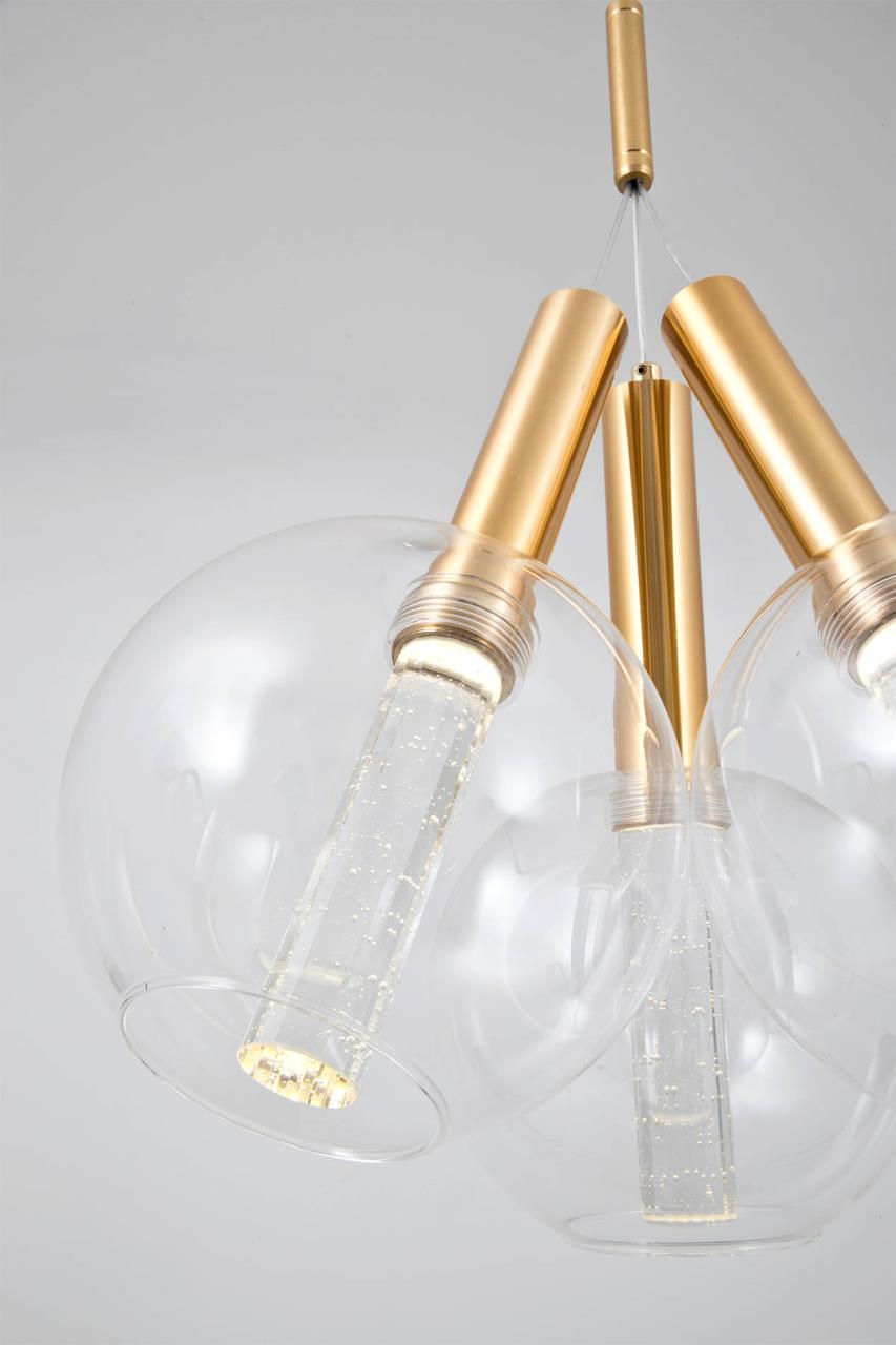 Подвесной светильник 35*35*140 см, LED 9W, 4000K, Золото MODELUX ML.88917.3 GD