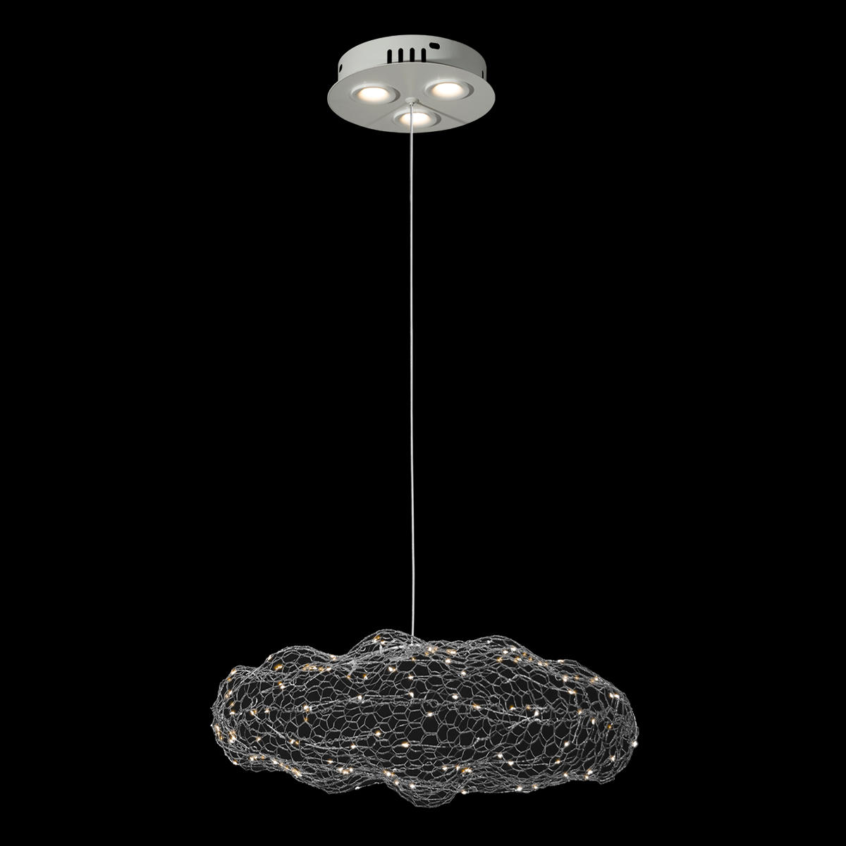 Подвесной светильник 35*28 см, LED 3000K LOFT IT Cloud 10247/350 Silver серебро