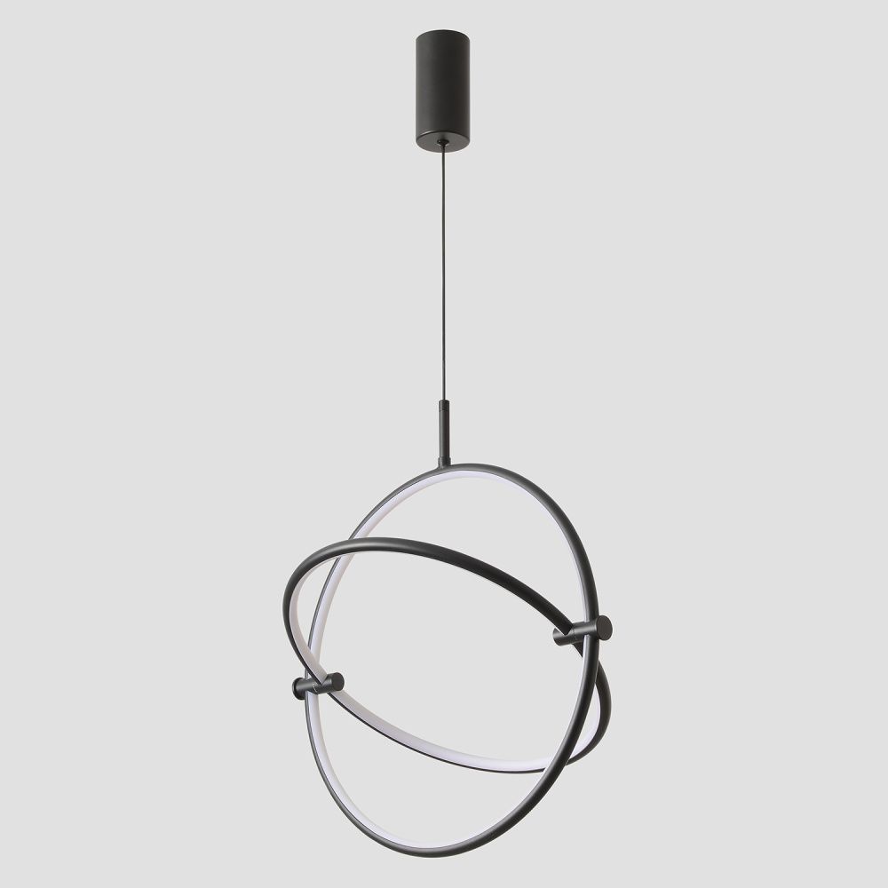 Светильник подвесной 36 см, 20W, 3000-6000K, Crystal Lux PROTON SP20W LED, черный